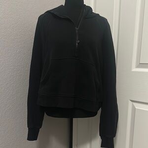 Lululemon Oversized Black Half-Zip Hoodie - XL/XXL